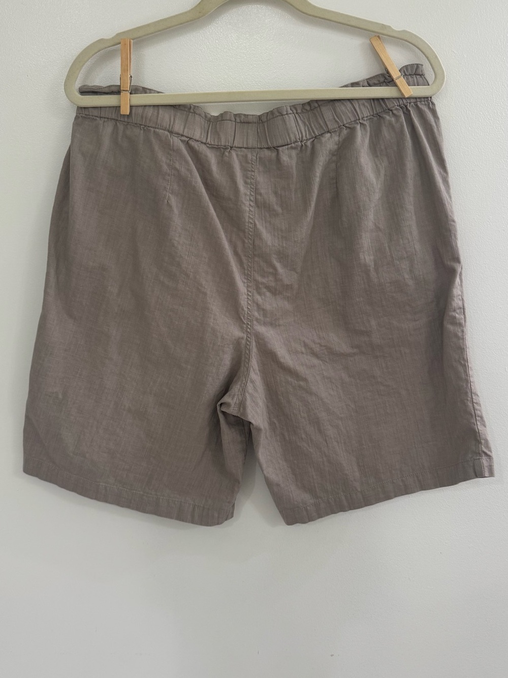 Serengeti Cotton High Waist Shorts Taupe Brown XL  Coastal Grandma Gorpcore - Picture 5 of 10